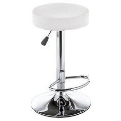 Стул Woodville Logo, металл/искусственная кожа, цвет: white