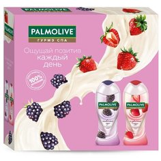 Набор крем-гелей для душа Palmolive Гурмэ СПА Ежевичный мусс и Клубничный смузи