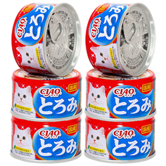 Корм для кошек CIAO с сельдью 6шт. х 80 г