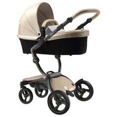 Коляска-трансформер Mima Xari (2 в 1) champagne/stone white/black frame, цвет шасси: черный