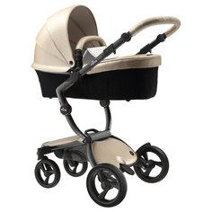 Коляска-трансформер Mima Xari (2 в 1) champagne/sandy beige/black frame, цвет шасси: черный