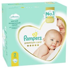 Pampers подгузники Premium Care 2 (4-8 кг) 102 шт.