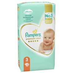 Pampers подгузники Premium Care 3 (6-10 кг) 52 шт.