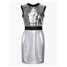 Платье Nota Bene размер 164, серебряный/черный