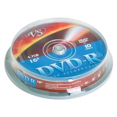 Диск DVD-R VS 4.7 GB 16x cake box 10 шт.