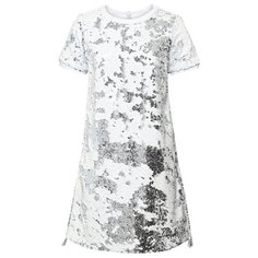 Платье Nota Bene размер 158, серебряный