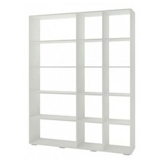 Стеллаж Баронс Бриз СТ.120.1600-00 15 полок, материал: ЛДСП, ШxГxВ: 160х34х201.6 см, белый