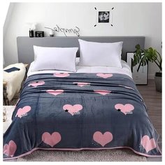 Плед Tango Lindo 150x200 см, черный/розовый