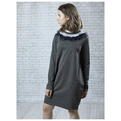 Платье Nota Bene размер 140, серый