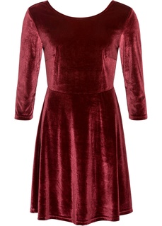 Платье из бархатистого материала Bonprix