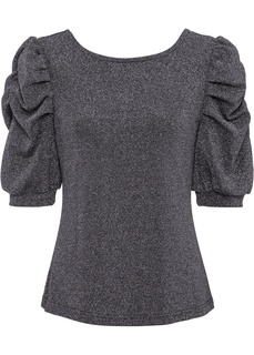 Футболка из блестящего материала Bonprix