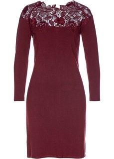 Платье с кружевной отделкой Bonprix