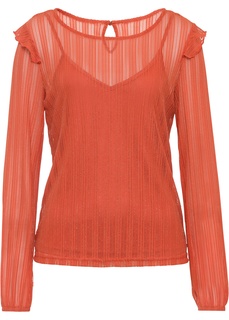 Блузка с воланами Bonprix