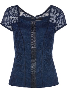 Футболка с кружевом Bonprix