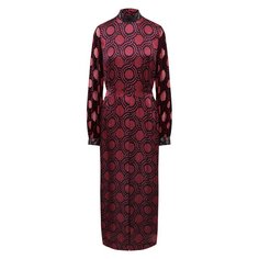Платье из вискозы и шелка Dries Van Noten