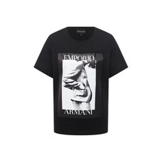Хлопковая футболка Emporio Armani