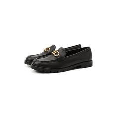 Кожаные лоферы Gancini Salvatore Ferragamo