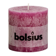 Свеча Bolsius block Rustic 10x10 цикламен