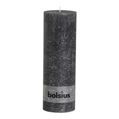 Свеча Bolsius block Rustic 30x10 антрацит