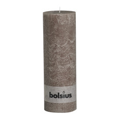 Свеча Bolsius block Rustic 30x10 темно-серая