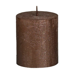 Свеча Bolsius block Rustic 8x6,8 медная