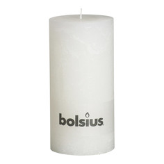 Свеча Bolsius block Rustic 20x10 белая