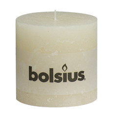 Свеча Bolsius block Rustic 10x10 слоновая кость