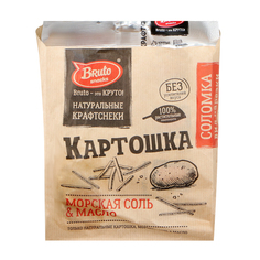 Чипсы картофельные Bruto Морская соль и масло 90 г