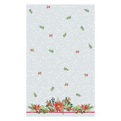 Скатерть Duni D-CEL X-Mas Flowers 138х220 см