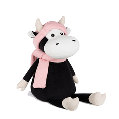 Игрушка мягкая Maxitoys Luxury Коровка Маша в шарфе и шапке 28 см