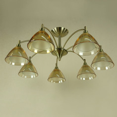 Люстра Florex потолочная модерн Е14 7*60W (L.0146/7PL BRONZO CHIARO)