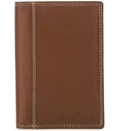 Кожаная обложка для автодокументов с логотипом бренда Gianni Conti