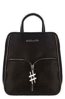 Рюкзак черного цвета с металлическим декором Tosca BLU
