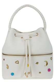 Сумка торба белого цвета со съемным плечевым ремнем Tosca BLU
