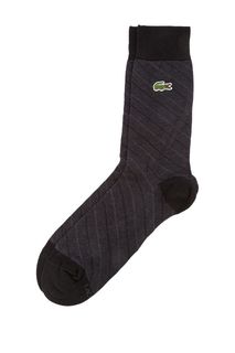 Высокие носки серого цвета Lacoste