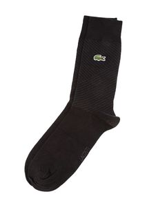 Высокие носки в полоску Lacoste