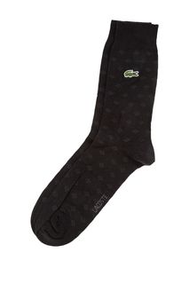 Высокие носки черного цвета Lacoste