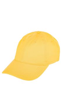 Бейсболка из хлопка желтого цвета Lacoste
