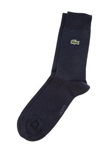 Высокие носки в полоску Lacoste