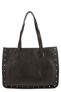 Сумка из натуральной кожи с металлическим декором Deboro