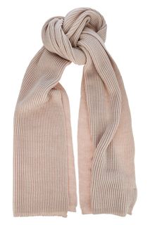 Полушерстяной шарф бежевого цвета Victoria Kuksina
