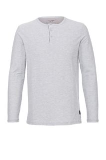 Футболка из хлопка с вырезом на пуговицах Tom Tailor Denim