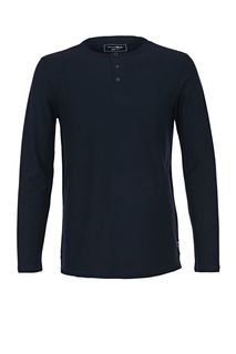 Футболка из хлопка с вырезом на пуговицах Tom Tailor Denim
