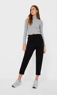 Stradivarius Укороченный Топ Soft Touch Женская Коллекция Пестро-Серый Xl