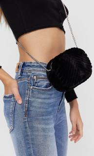 Stradivarius Сумка Из Искусственного Меха Женская Коллекция Черный 103