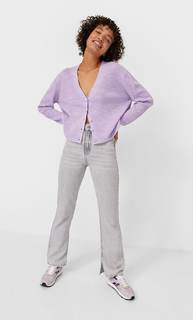 Stradivarius Базовый Кардиган С Застежкой На Пуговицы Женская Коллекция Multicolor Xs