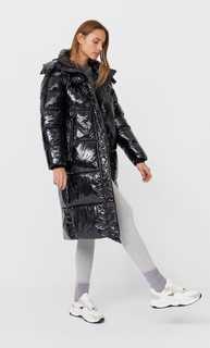 Stradivarius Блестящий Пуховик Женская Коллекция Черный Xs