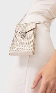 Stradivarius Сумка Для Смартфона С Плечевым Ремнем И Заклепками Женская Коллекция Цвет Небеленого Полотна 103