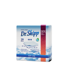 Пеленка одноразовая Dr. Skipp 60x45 см, 20 шт. Dr.Skipp
