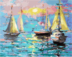 Картина по номерам Paintboy GX 32187 Парусные яхты 40*50